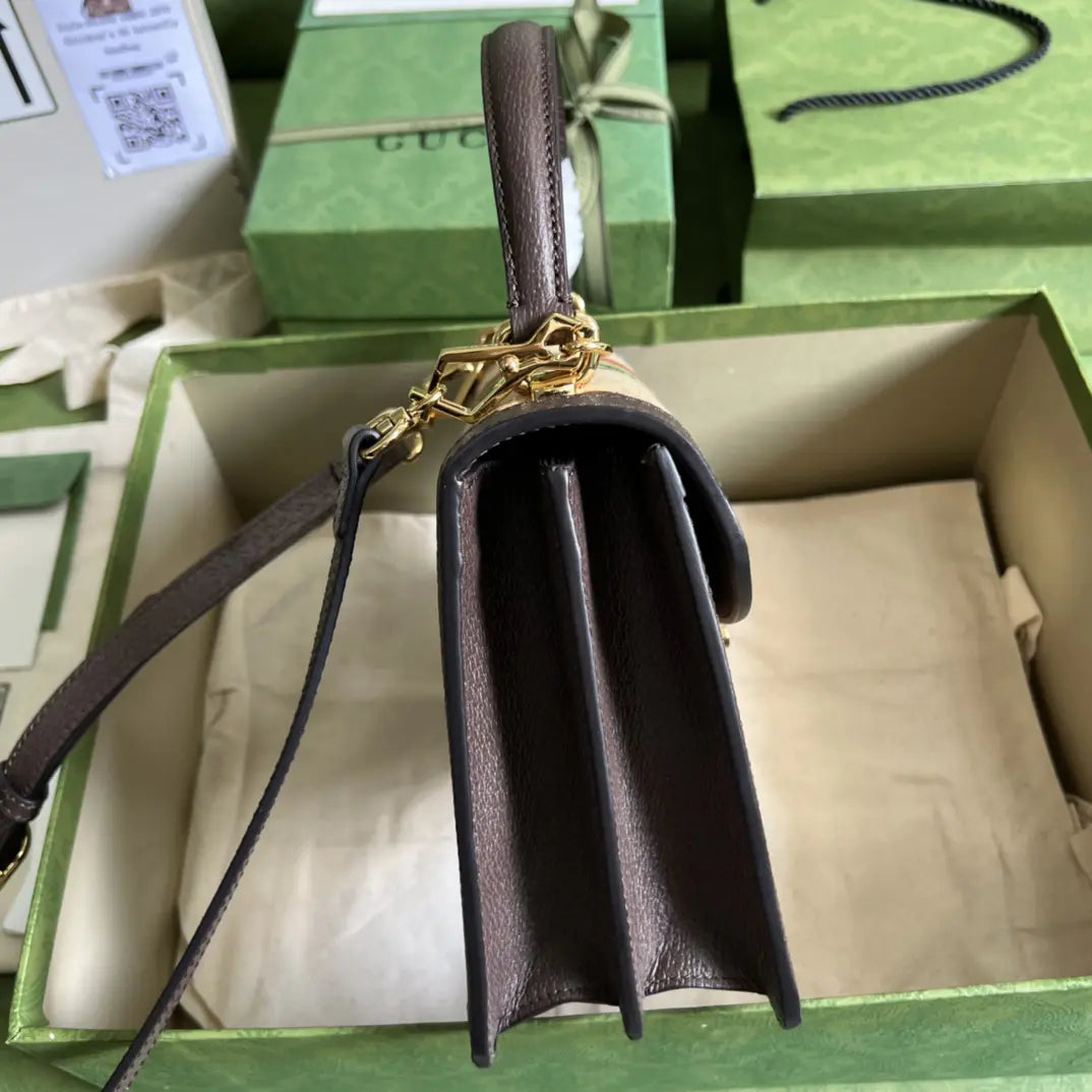 オフィディア スモール トップハンドルバッグ（ウェブ付き）