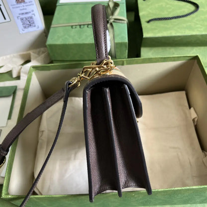 オフィディア スモール トップハンドルバッグ（ウェブ付き）