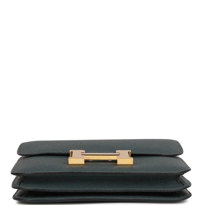 エルメス コンスタンス 18 ブルーオラージュ エプソンゴールド金具