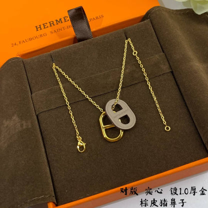 偽エルメスロゴネックレス