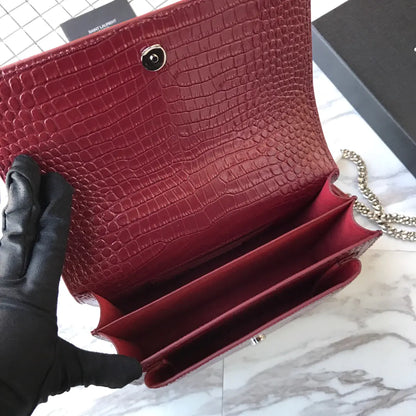 マンハッタン ミディアム ショッピングバッグ（箱入り）サンローラン レザー