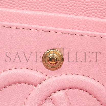 シャネル キャビア キルティング スモール ダブルフラップ 1400535 (23*13*6cm)