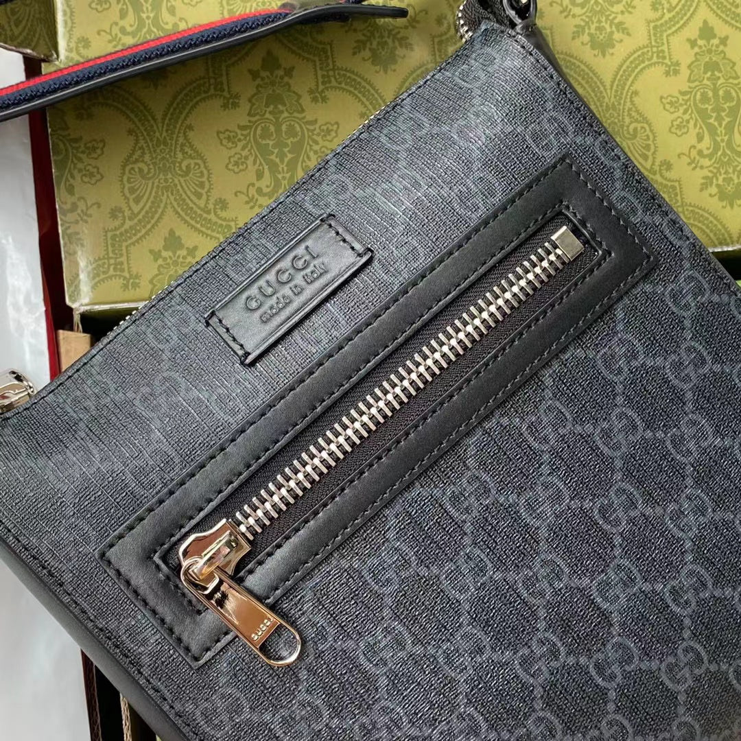 GGブラック スモール メッセンジャーバッグ