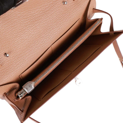 エルメス ケリーウォレット トゥゴー ケブラチョ シェーブル パラジウム金具