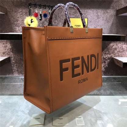 フェンディ サンシャイン トートバッグ ブラウン
