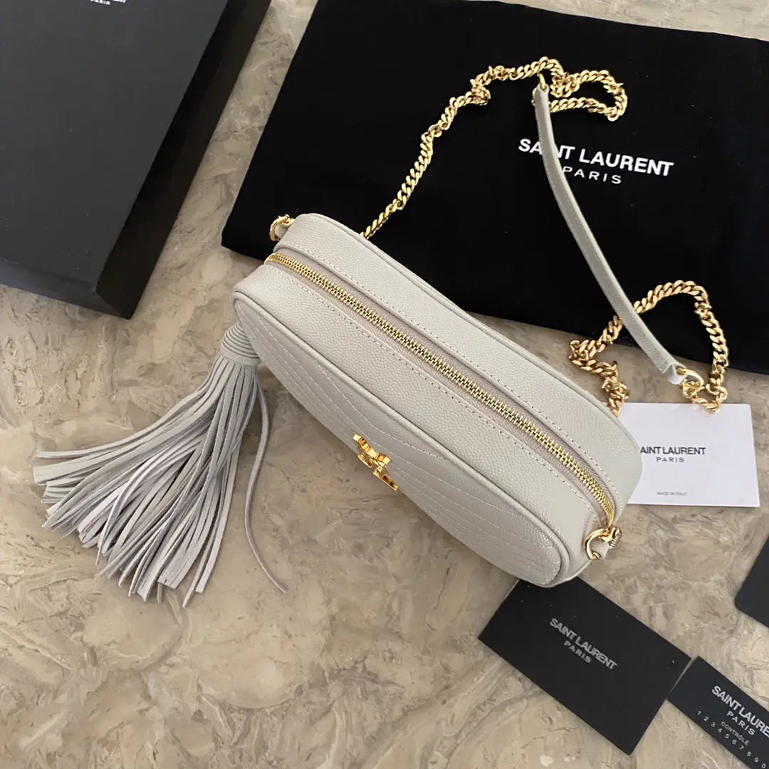YSL ミニ ルー キルティングレザー カメラバッグ