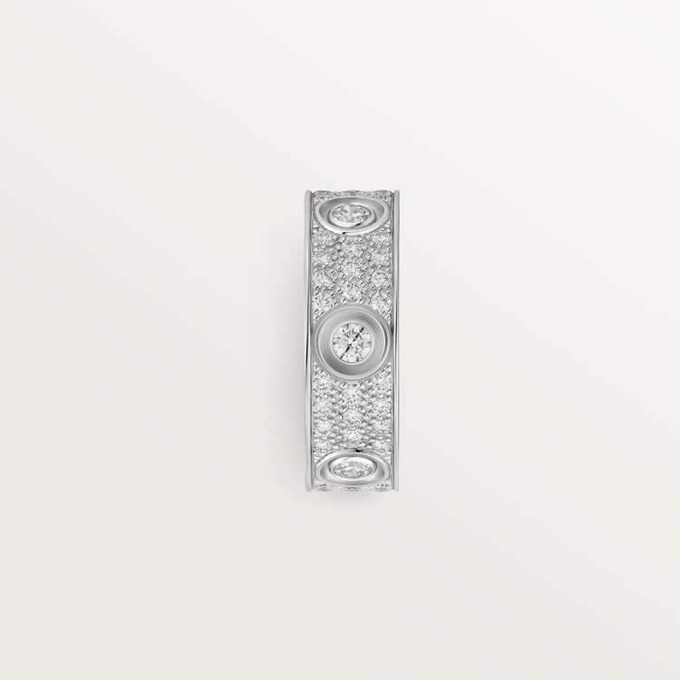 ラブリング、ダイヤモンドパヴェ