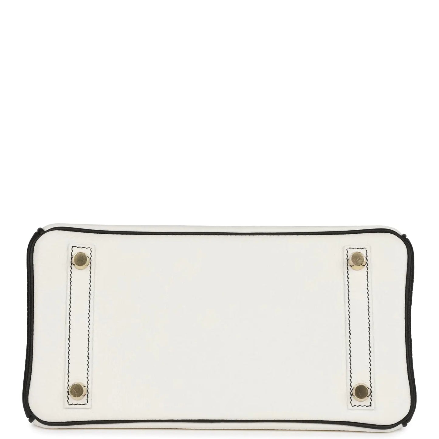 エルメス スペシャルオーダー（HSS）バーキン25 ホワイト＆ブラック クレマンス ゴールド金具