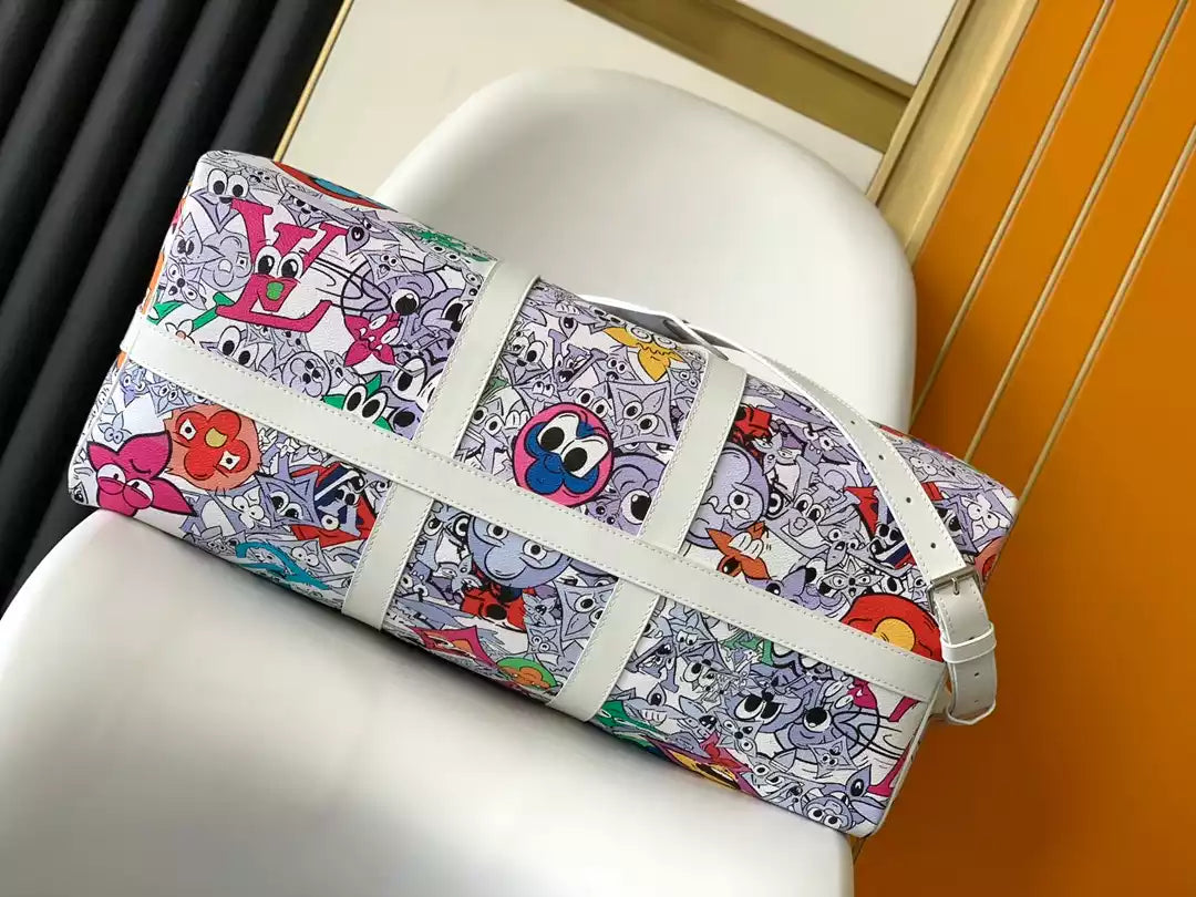 キーポル バンドリエールバッグ 50 モノグラム コミック キャンバス – LW365