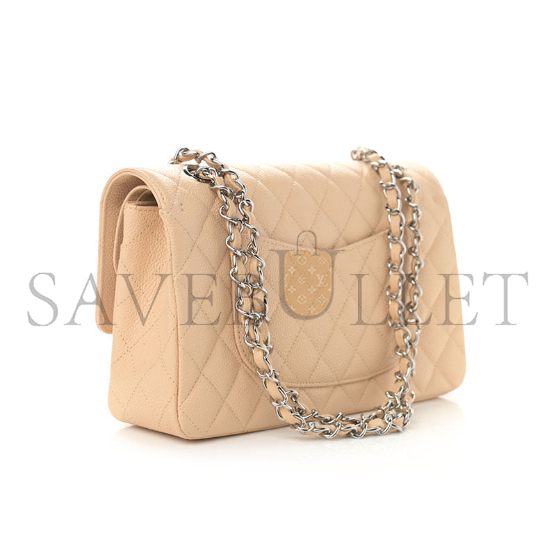 シャネル キャビア キルティング ミディアム クラシック ダブルフラップ 1105739 (25*15*7cm)