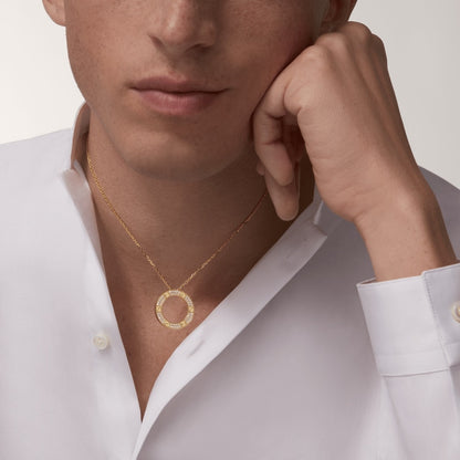 ラブネックレス、ダイヤモンドパヴェ