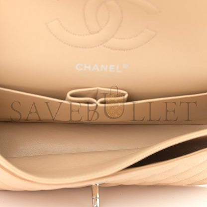 シャネル キャビア キルティング ミディアム クラシック ダブルフラップ 1105739 (25*15*7cm)