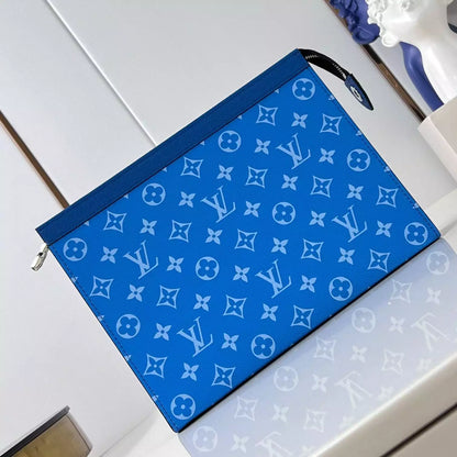 ポシェット ボヤージュ MM ブルー タイガ カウハイドレザー M30423 – LW408