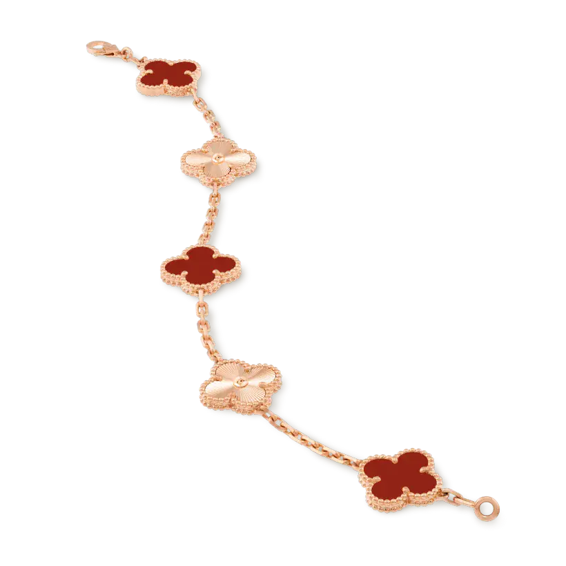 ヴァン クリーフ＆アーペルの5つのテーマパターンを備えたヴィンテージ アルハンブラ ブレスレットの新着