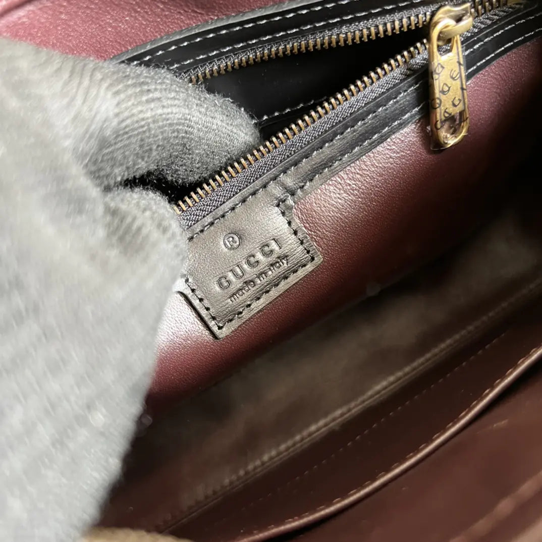 ダブルGクロコダイルショルダーバッグ