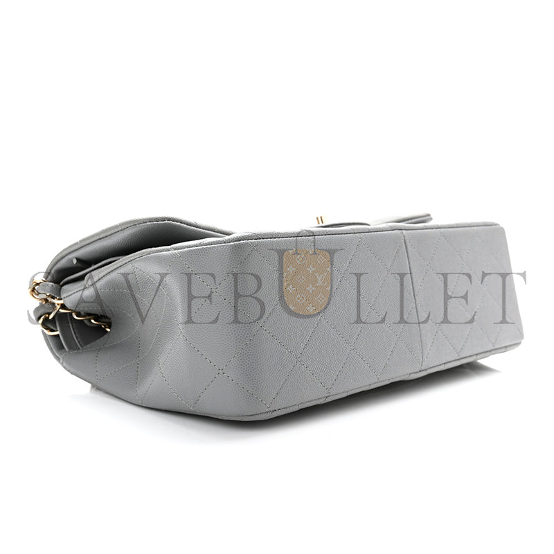 シャネル キャビア キルティング ジャンボ ダブルフラップ 1179921 (30*20*9cm)