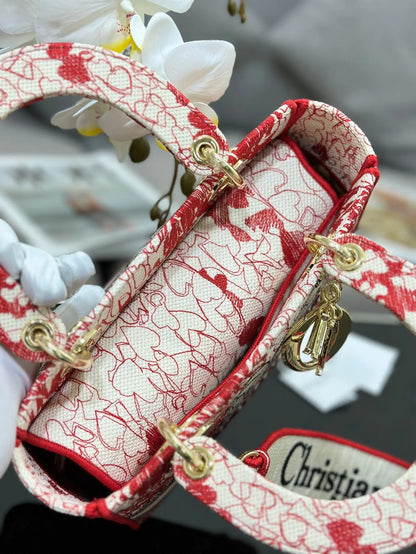 クリスチャン ディオール ミディアム レディ D ライト バッグ