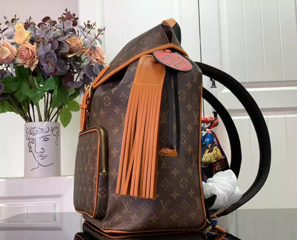 モンスリー バックパック ブラウン モノグラム ダストキャンバス – LW158