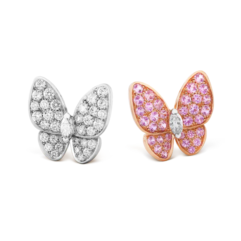 ヴァン クリーフ＆アーペルの新作、ツー バタフライ イヤリング