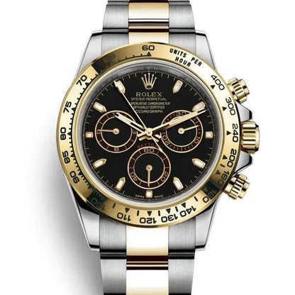 コスモグラフ デイトナ ウォッチ : イエローロレゾール - オイスタースチール＆18 CT イエローゴールド - M116503-0004