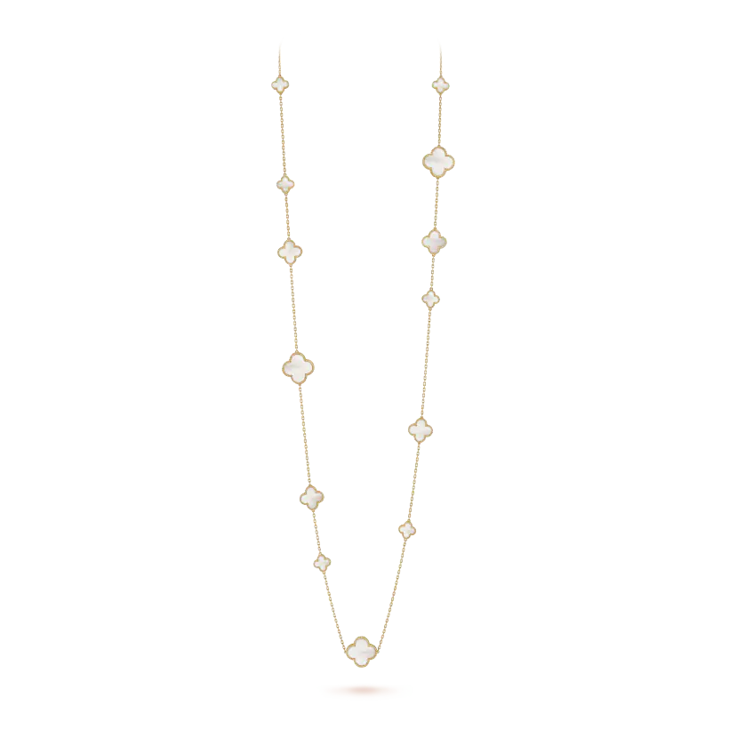 ヴァン クリーフ＆アーペル マジック アルハンブラ ロングネックレス チャーム16個