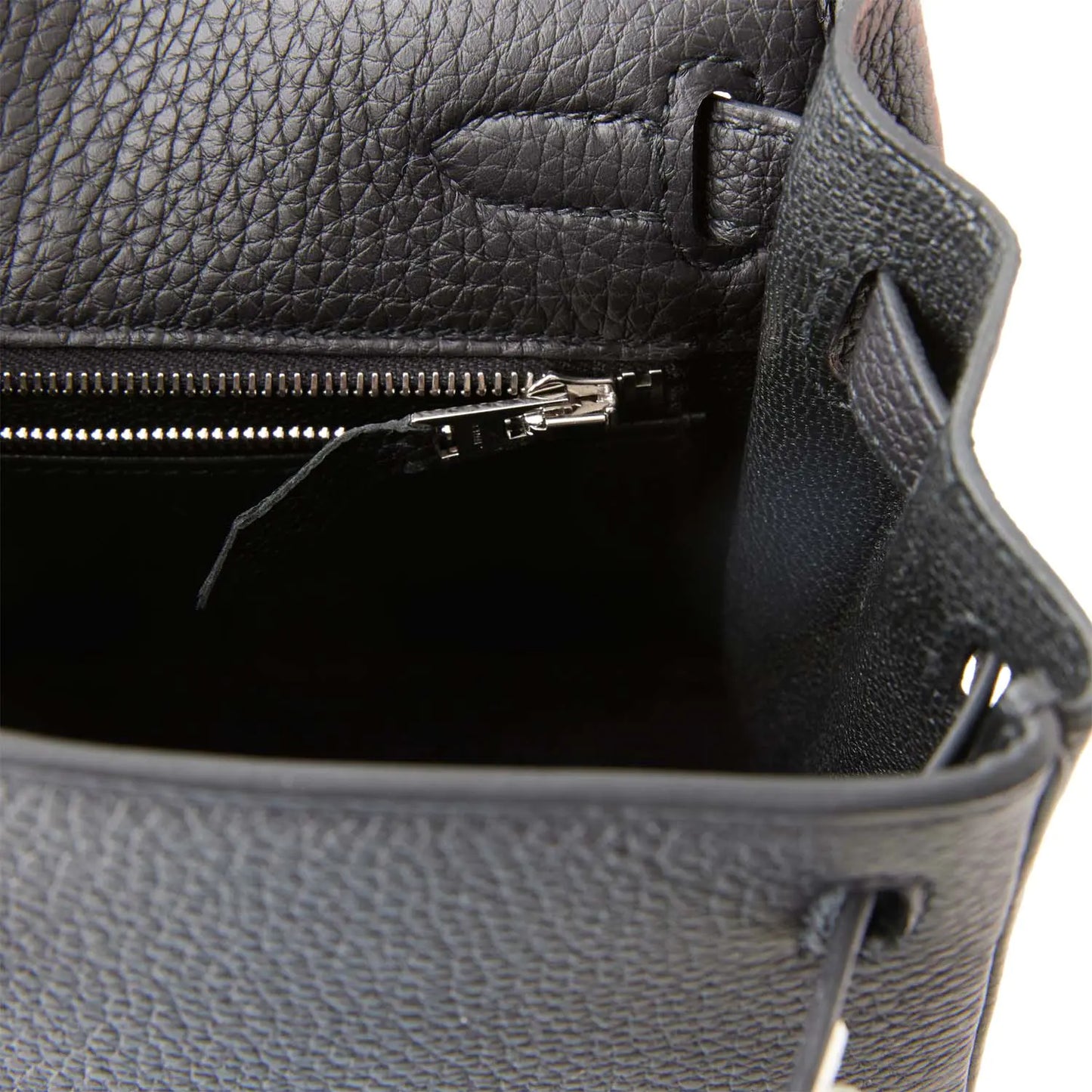 エルメス ケリー ルトゥール 25 ブラック トゴ パラジウム金具