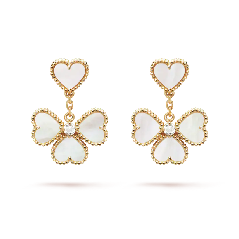 ヴァン クリーフ＆アーペルのスウィート アルハンブラ エフィヤージュ イヤリングの新着