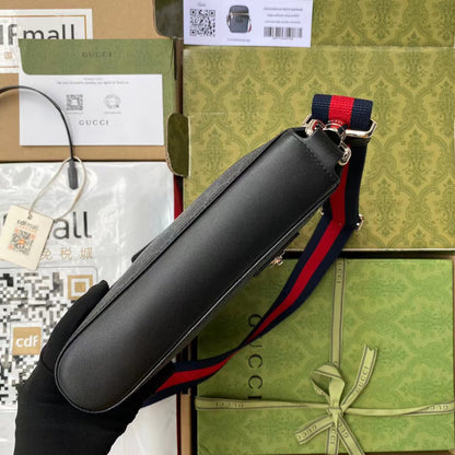 GGブラック スモール メッセンジャーバッグ