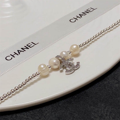 シャネルの天然淡水パールネックレス