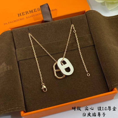偽エルメスロゴネックレス
