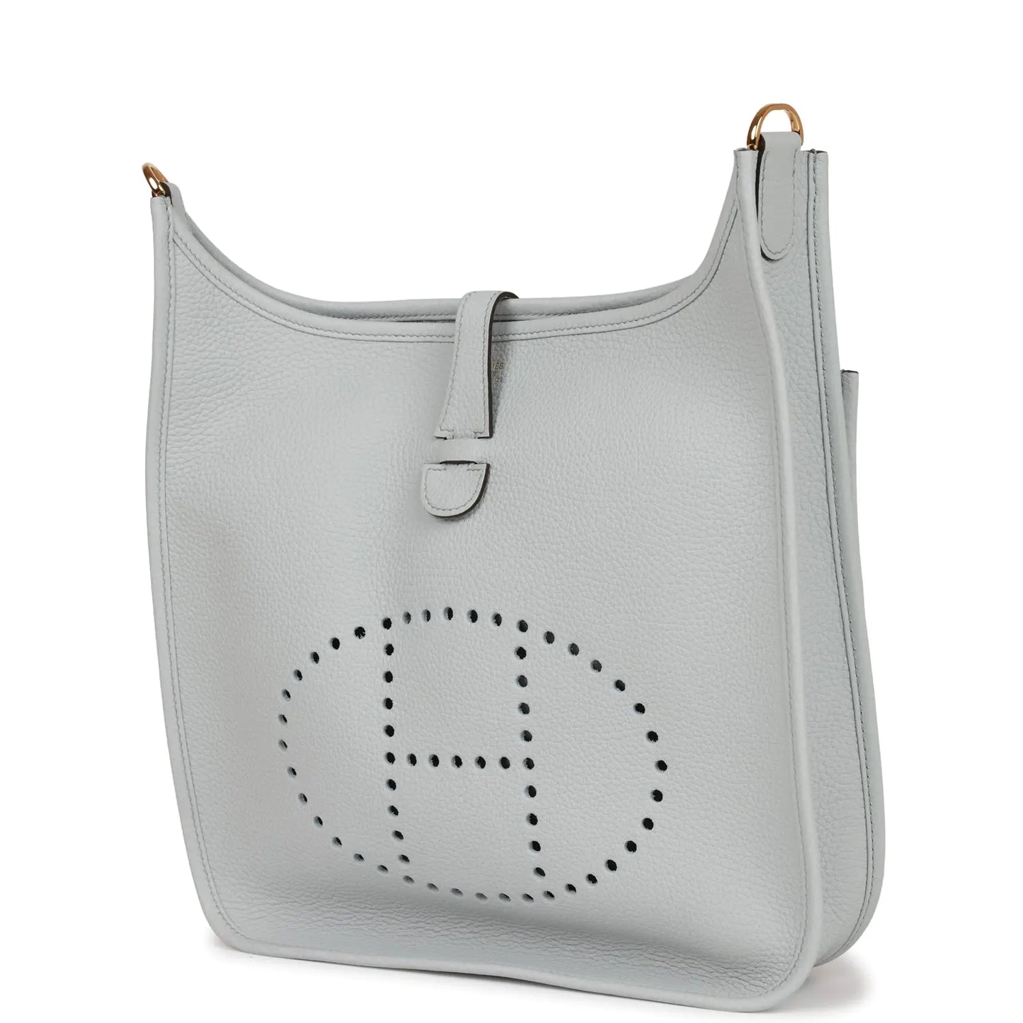 エルメス エヴリン III PM ブルー ペールクレマンス ゴールド金具