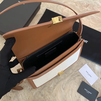 ソルフェリーノ ミディアム サッチェル（箱入り）サンローラン レザー