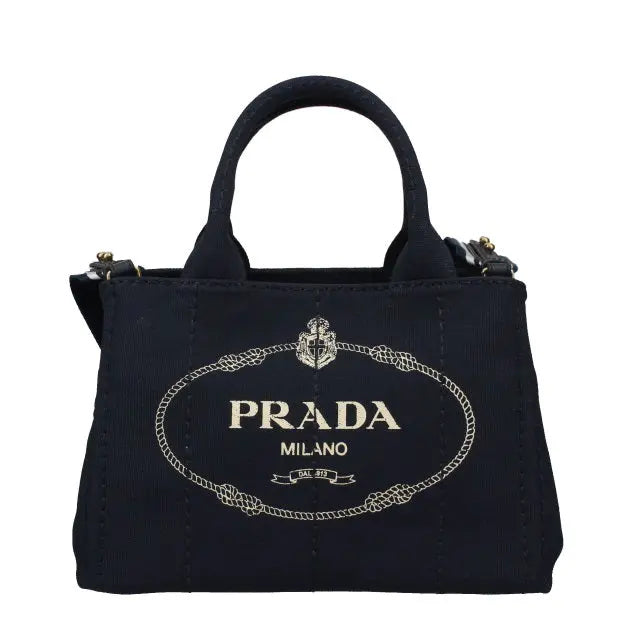 PRADA コットンキャンバス 2WAYトートバッグ
