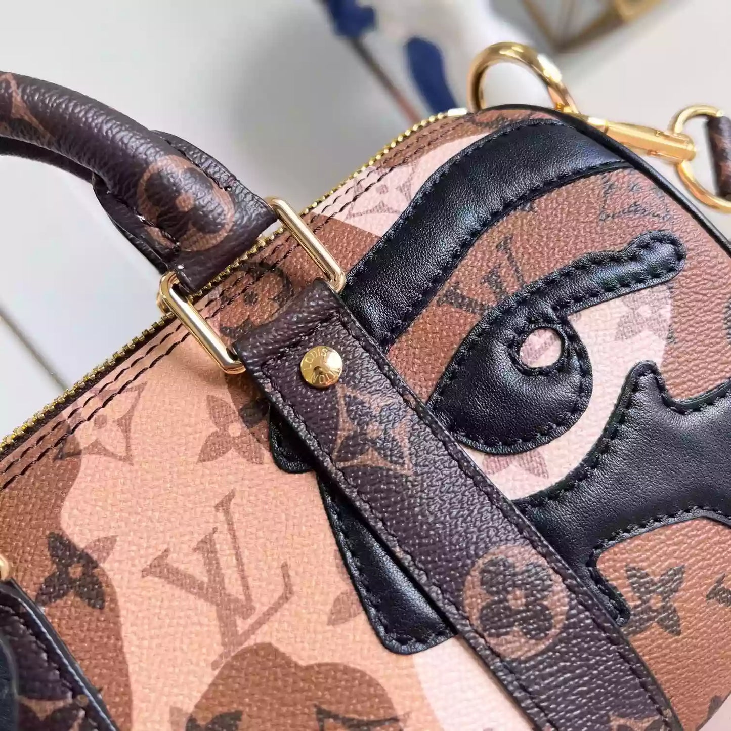 キーポル バンドリエール 25 バッグ ブラウン M46678 – LW254