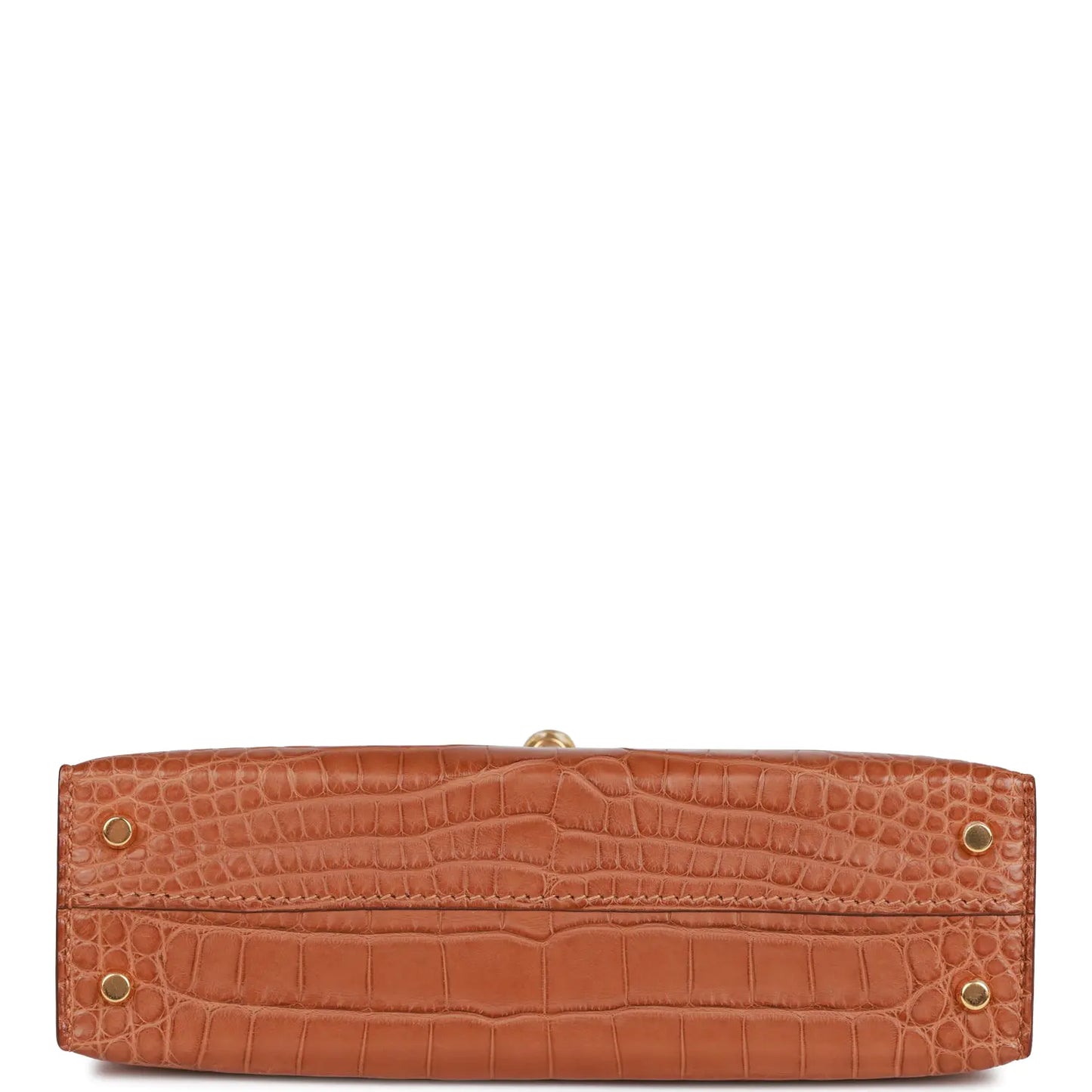 エルメス ケリーセリエ 20cm ゴールド マットアリゲーター ゴールド金具