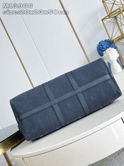 キーポル バンドリエール 50 バッグ ブラック ブラゾン デニム M13966 – LW352