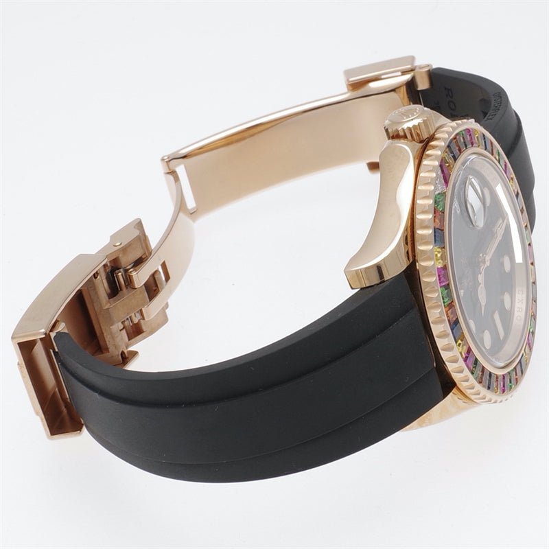 ロレックス ヨットマスター40 116695SATS ブラック(黒) キャンディー 18KRG