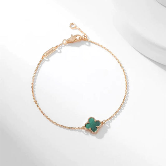 ヴァン クリーフ＆アーペル 四つ葉のクローバー マラカイト ブレスレット ネックレス