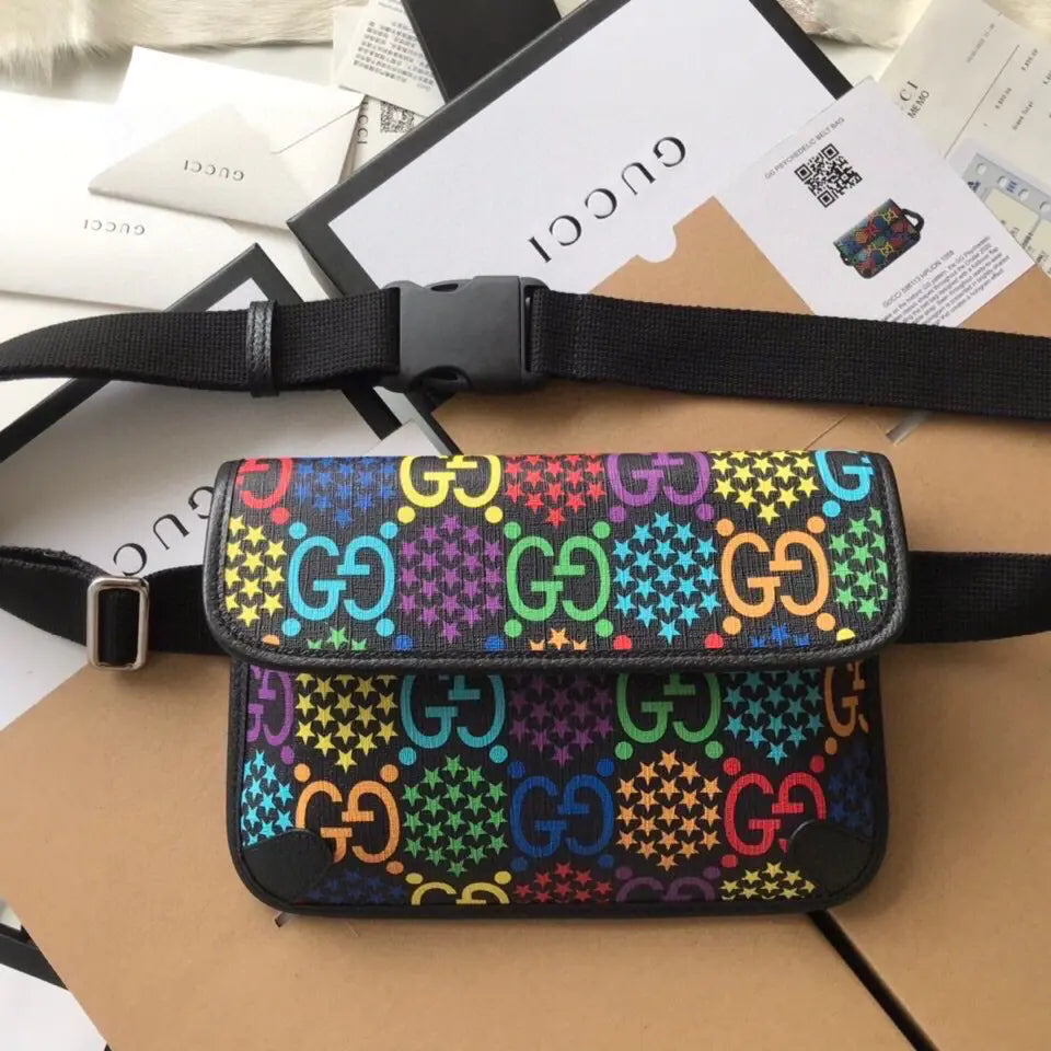 GGブラックベルトバッグ