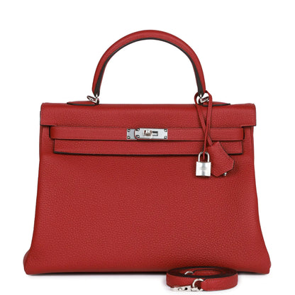 エルメス スペシャルオーダー (HSS) ケリー トゥルヌ 35 ルージュ グルナ ヴァーソ トゴ パラジウム金具