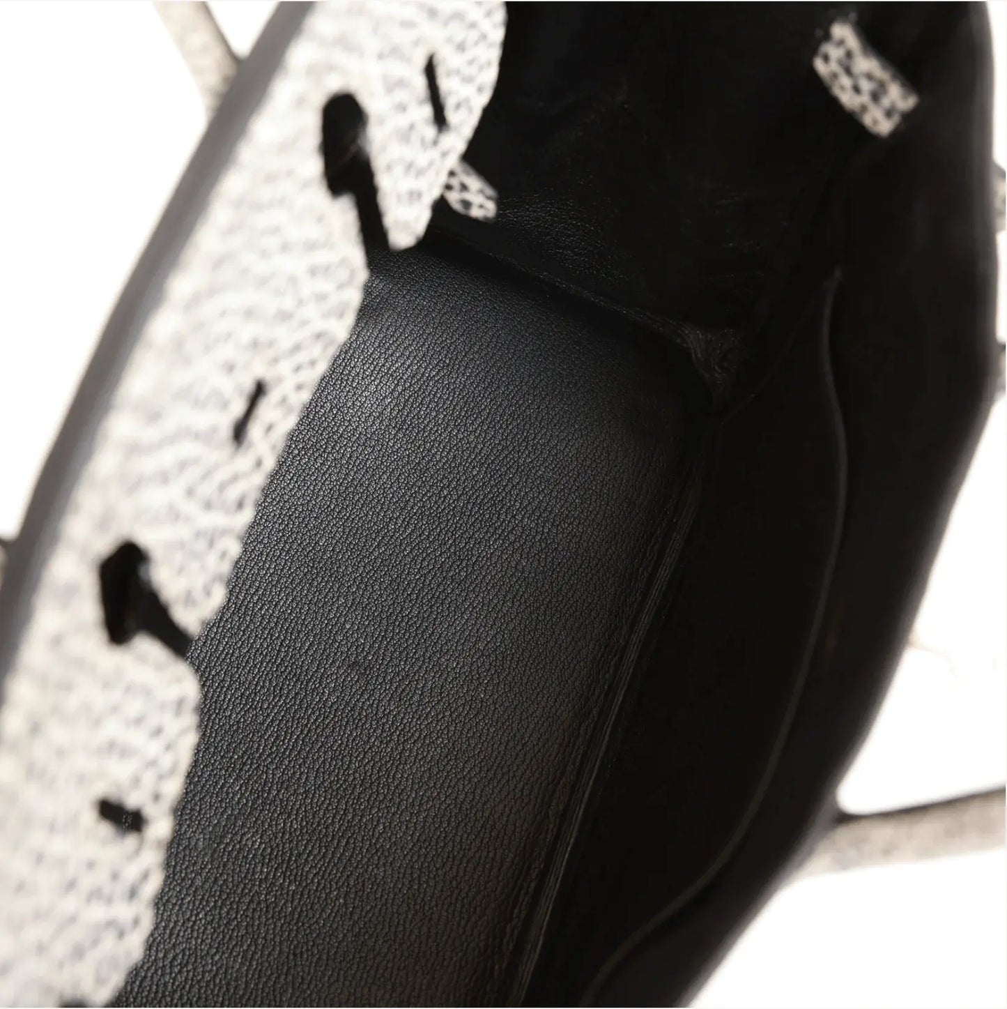 ヴィンテージ エルメス バーキン 30 ホワイト ダルメシアン バッファロー ゴールド金具