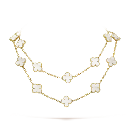 ヴァン クリーフ＆アーモンド アルハンブラ ロングネックレス（チャーム20個）