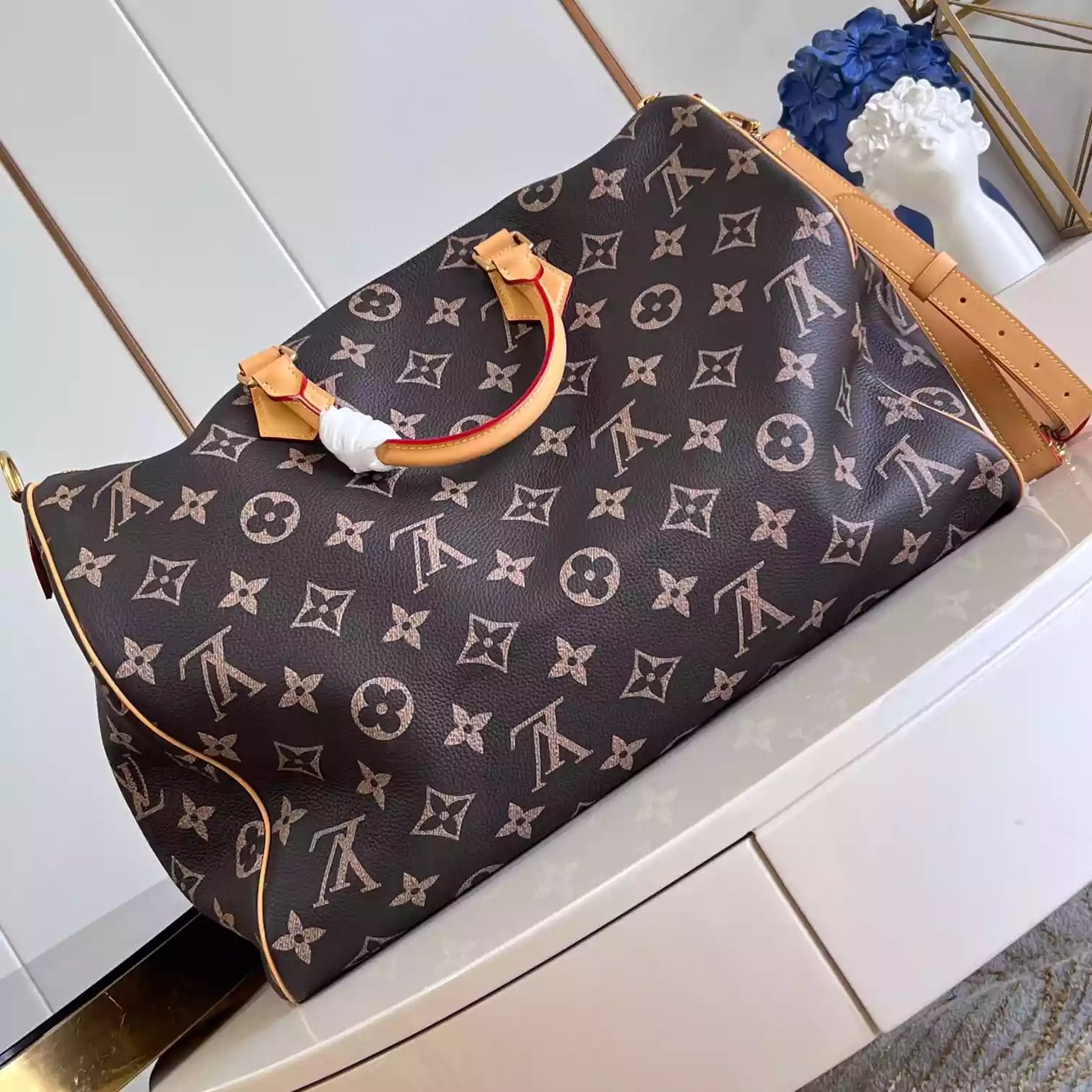 スピーディー P9 バンドリエール 50 モノグラム ソフトカーフスキン M46962 – LW359