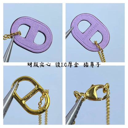 偽エルメスロゴネックレス