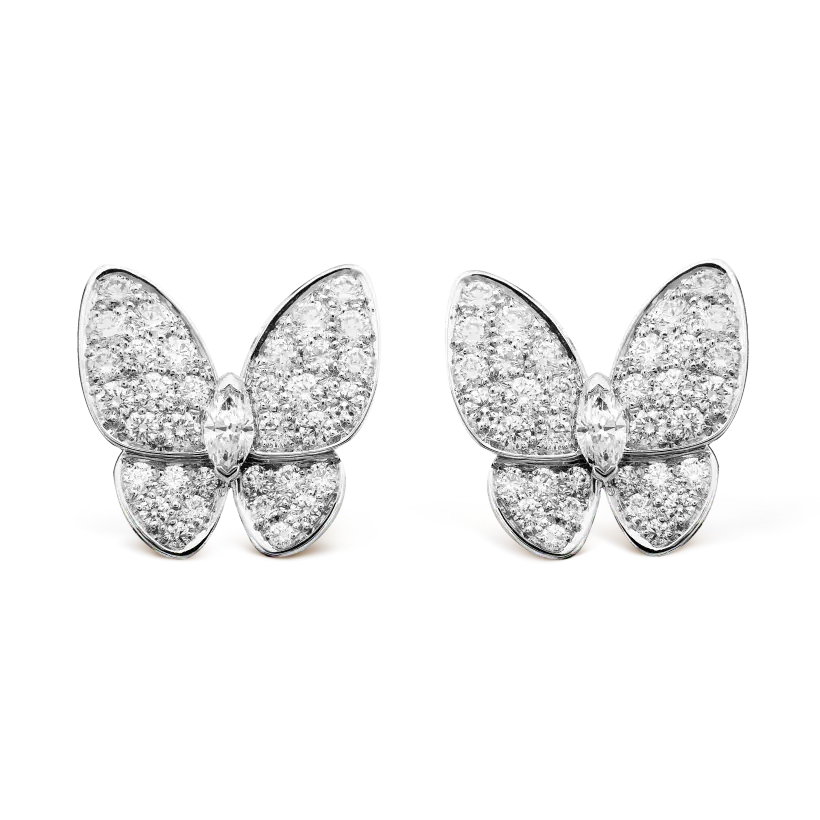 ヴァン クリーフ＆アーペルの新作、ツー バタフライ イヤリング