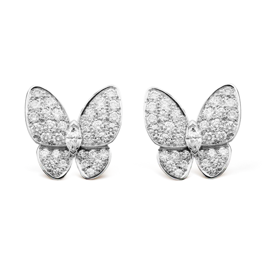ヴァン クリーフ＆アーペルの新作、ツー バタフライ イヤリング