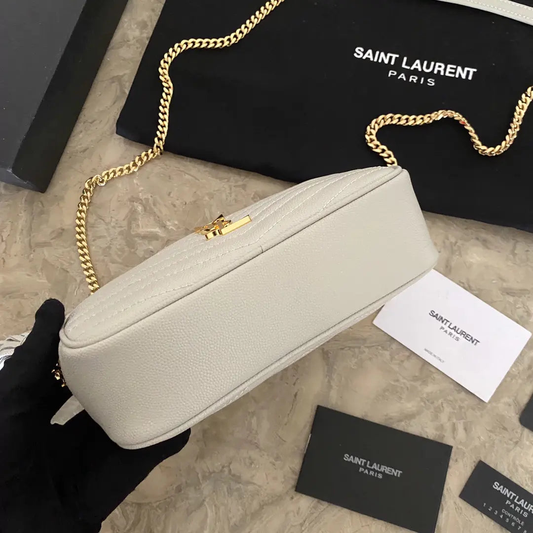 YSL ミニ ルー キルティングレザー カメラバッグ