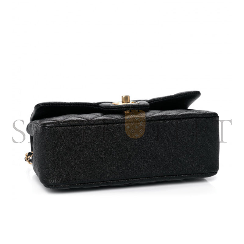 シャネル マスター キャビア キルティング ミニ トップハンドル フラップ 1104674 (20*12*7cm)