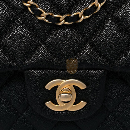 シャネル マスター キャビア キルティング ミニ トップハンドル フラップ 1104674 (20*12*7cm)