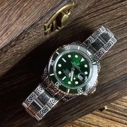 ロレックス サブマリーナーデイト 彫金 116610LV/116610LN